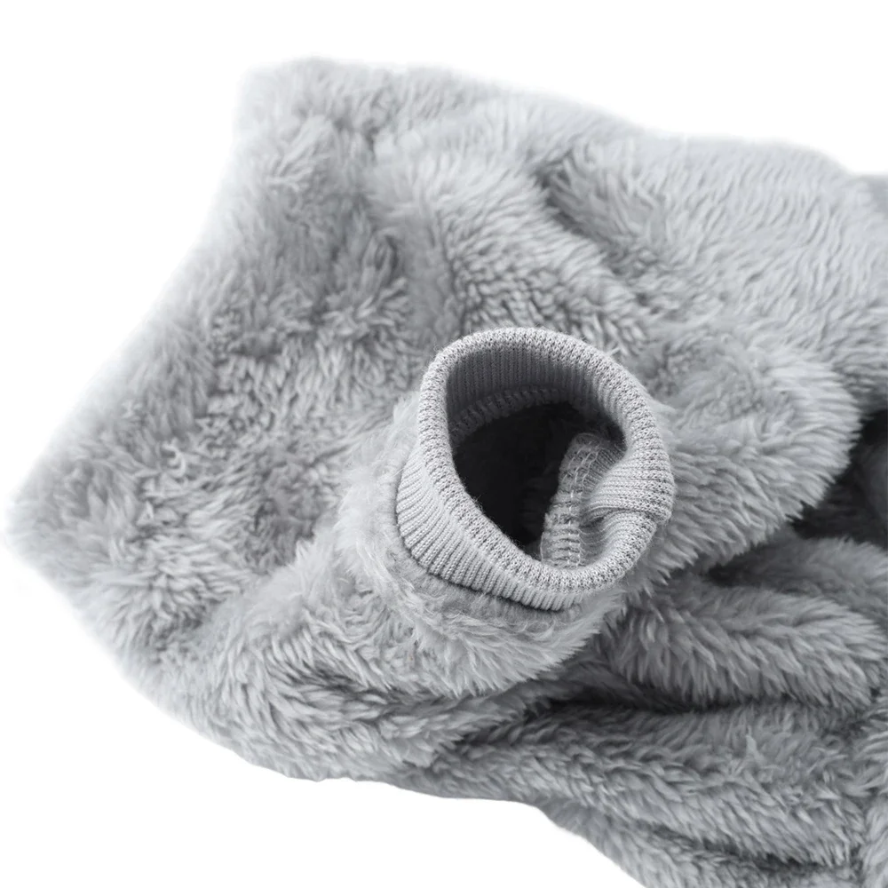 Winter Warme Fleece-Hundekleidung Pyjamas Niedlicher Weicher Gemütlicher Haustier-Jumpsuit für Kleine Mittelgroße Hunde Welpen-Mantel für Chihuahua Beagle Bekleidung – Detail 8