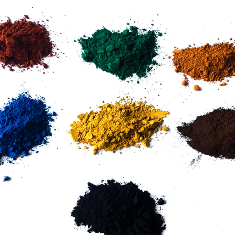 500g/1000g Iron Oxide Pigment High Quality Pink Yellow Green Blue Colored Cement Road Surface Colors Mixing Paint Color Essence