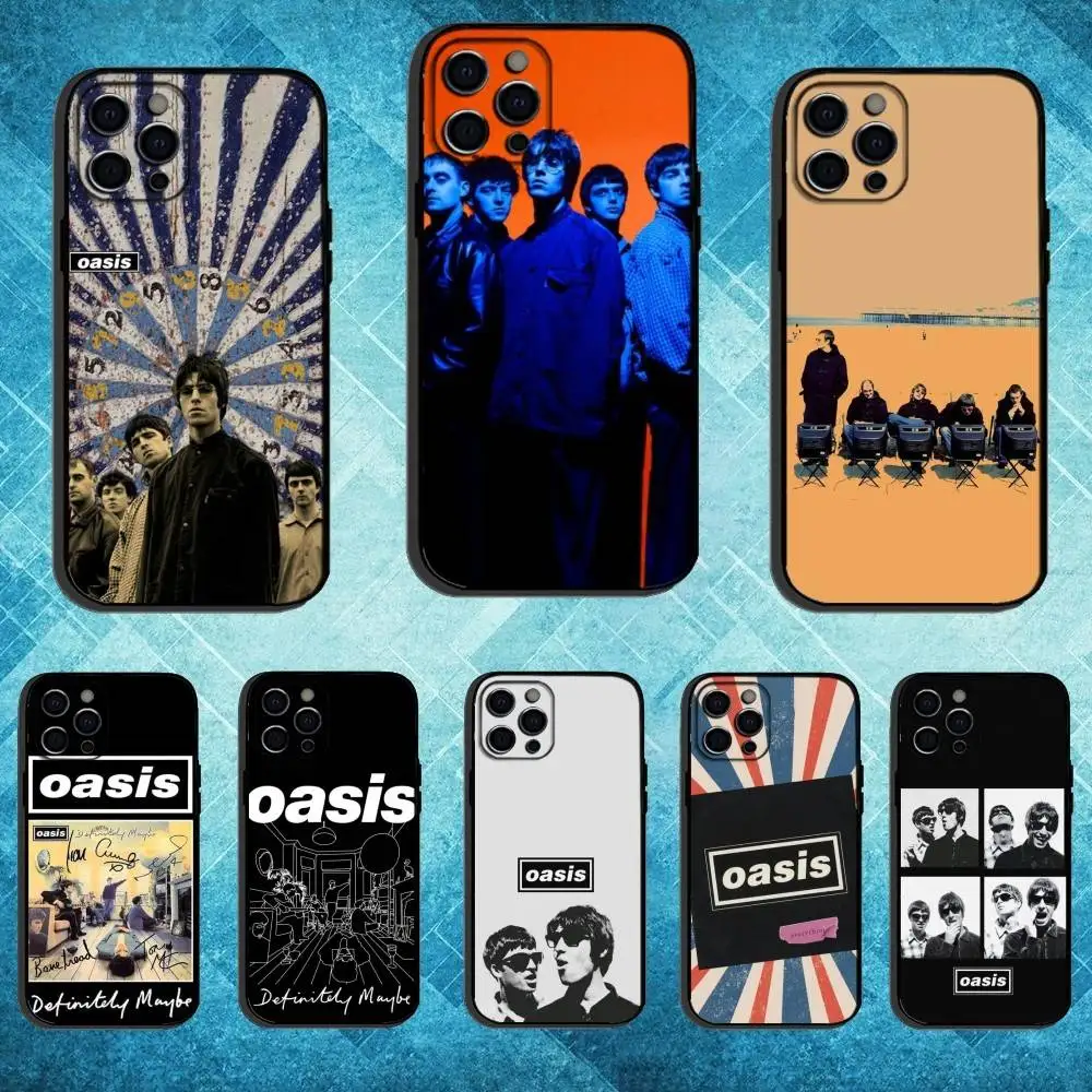 

Rock Band O-Oasis Phone Case For iPhone17,16,15,14,13,12,11 Plus,Pro Max Soft Black Cover