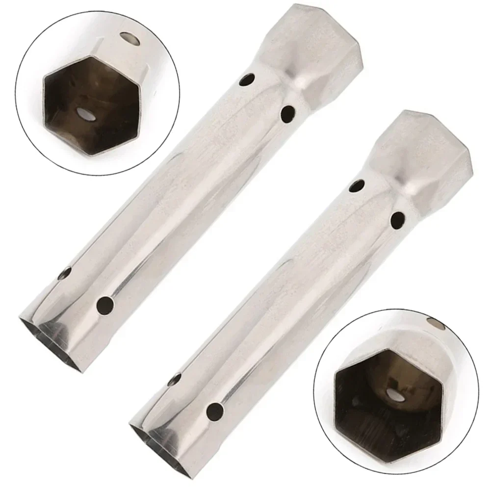 2pcs 34/40mm Faucet Wrench Pipe Spanner Key Tube Ring Plumbing  Hexagonal Socket Torque Ratch Maintenance Hand Repair Tools