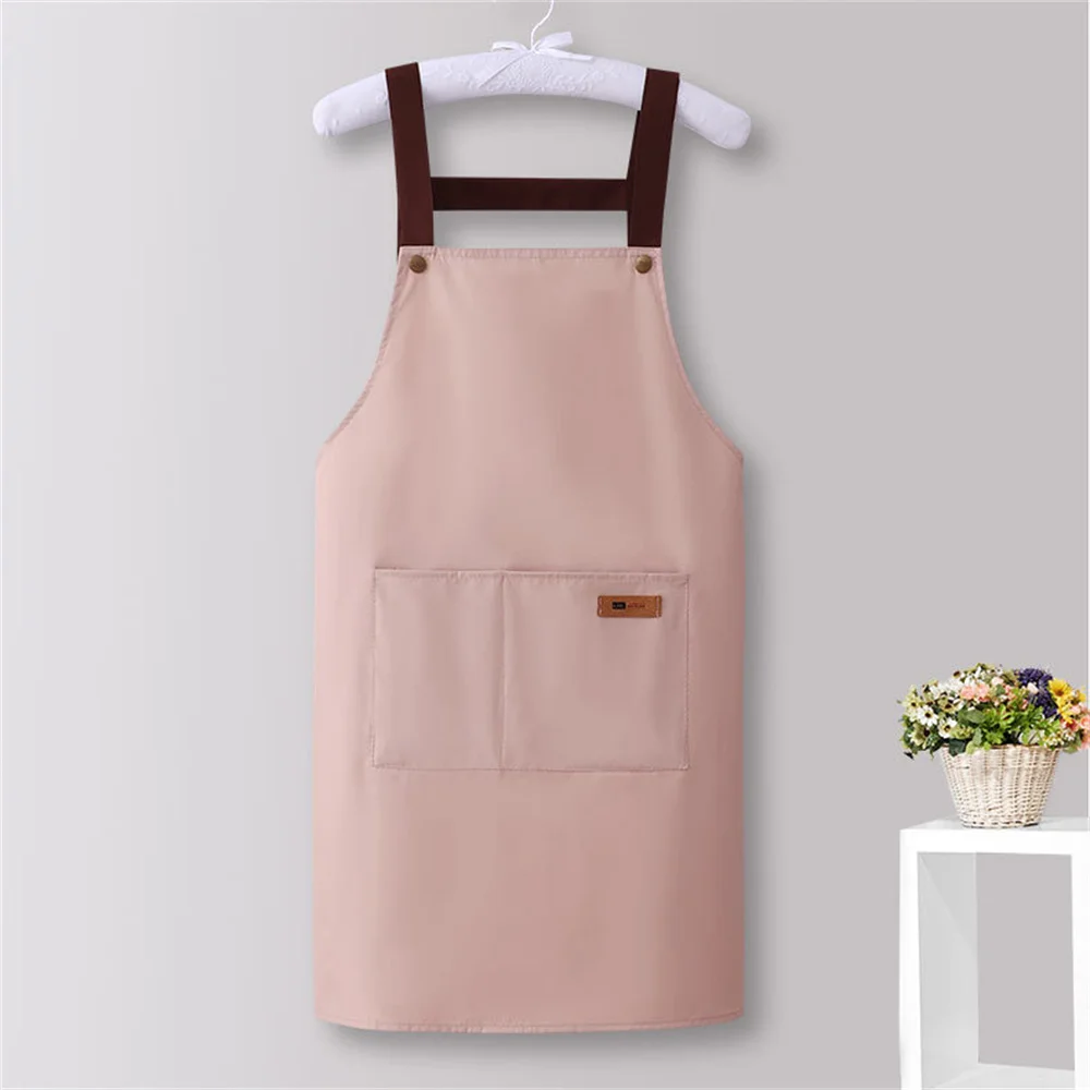 Waterproof Apron Resistant Dirt Apron Kitchen Oil-Proof Clothes Sleevesless Cooking Aprons Kitchen Cleaning Accessories