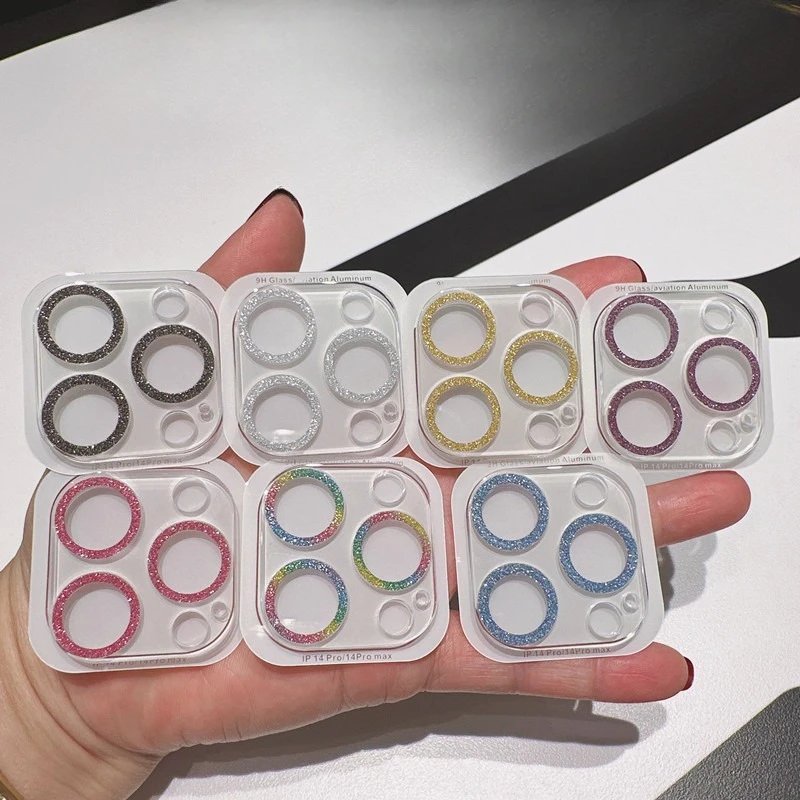 

Clear Shiny Camera Lens Protector Case Cover for IPhone 16 15 14 13 12 11 Pro Max Plus Back Lens Cap Shinny Camera Protectors