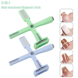 5 in 1 Manicure Nails French Cat's Eye Magnet UV Gel Polishing pattern 3D multi-functional magic art decoration tool Vnjaoi