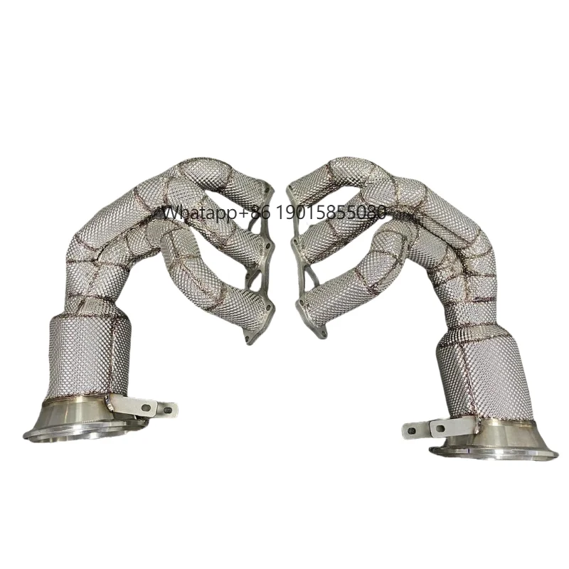 

PORSCHE992GT3 Exhaust Pipe Motorcycle Manufacturer Customized Catalytic Converter Core Exhaust System Head Section