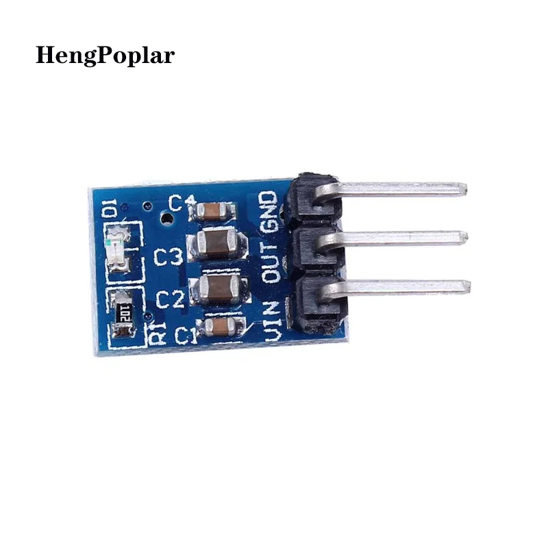 Módulo de alimentação ams1117 3.3v, 3 pés, módulo de alimentação, ldo, 800ma, step-down, diy, 30pcs
