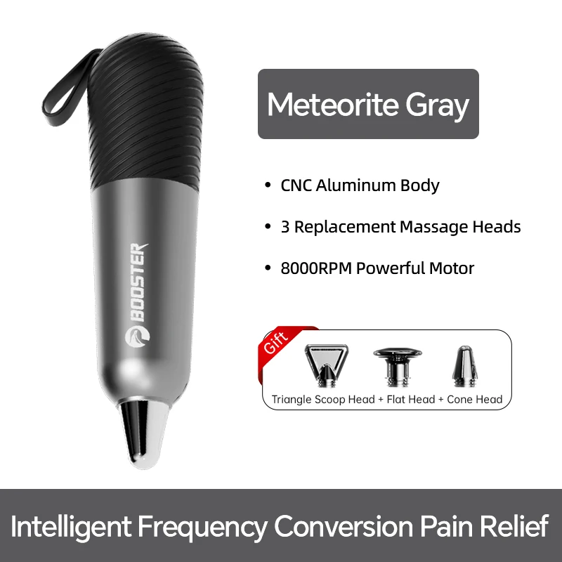 BOOSTER Pro Massage Tool Portable Deep Fascial Massager for Ultra-targeted  Pain Relief Vibrating Muscle Massage Gun for Professi