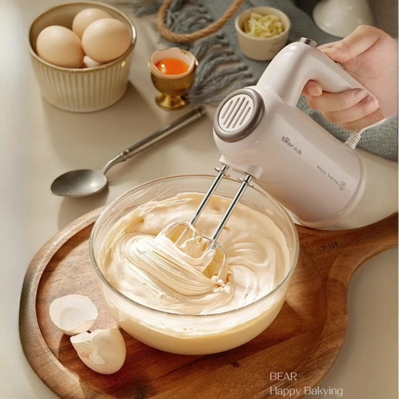 

Bear egg beater household small electric baking cream beater kitchen egg beater, cooking machine hand mixer electric