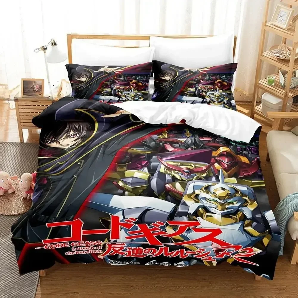 Code Geass Bedding Set Single Twin Full Queen King Size Bed Set Adult Kid Bedroom Duvet cover Sets 3D Print Anime bed sheet set