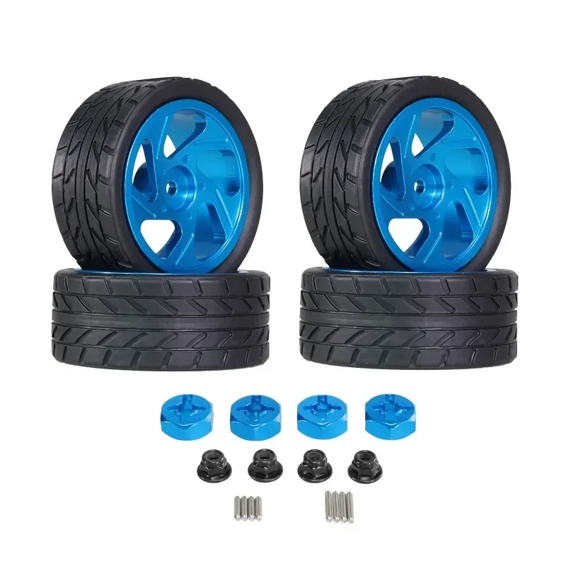 FOR WLtoys 1/14 144001 144010 144002 1/12 124017 124019 124018 124010 1/14  1/18RC Car Metal Wheel hub tire coupling M4 nut spar