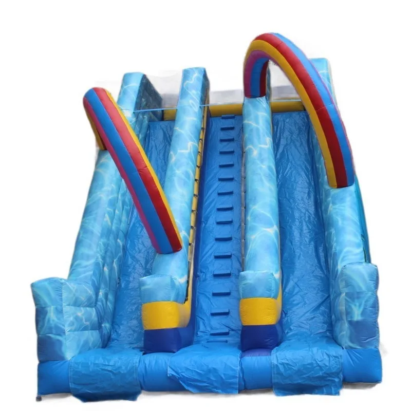 Outdoor Inflatable Slide Double Slide Thickened PVC Large Household Garden Amusement Equipment