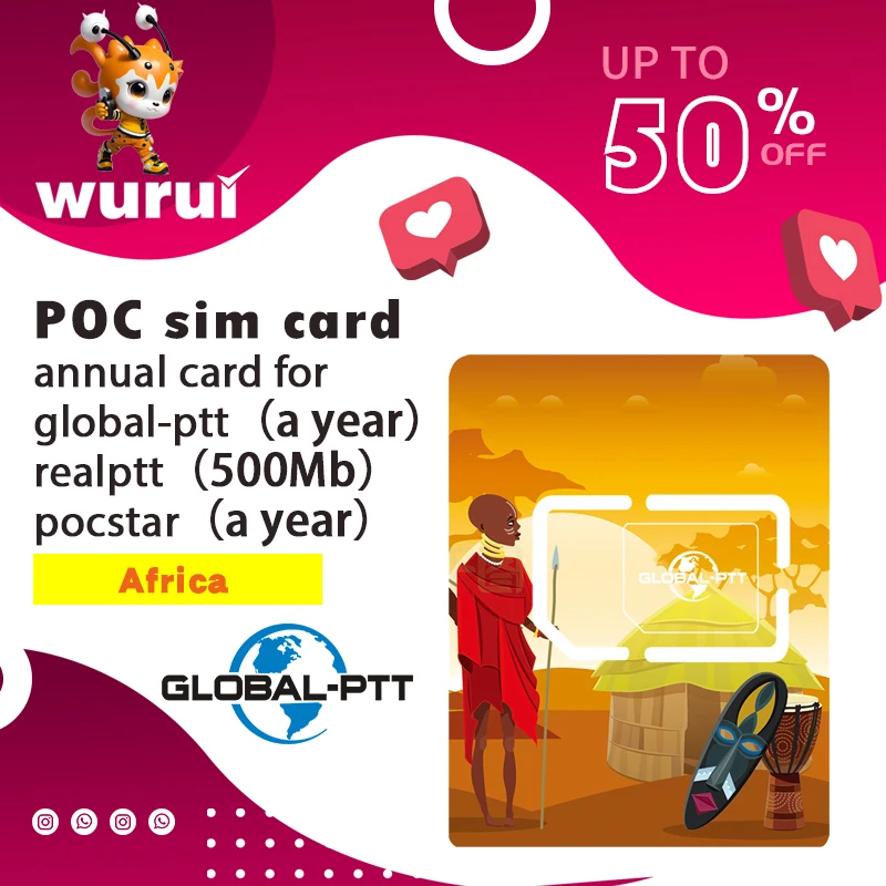 global-ptt iot sim card for POC walkietalkie radio internet 4g unlimited without registration chip south Africa Ghana Nigeria