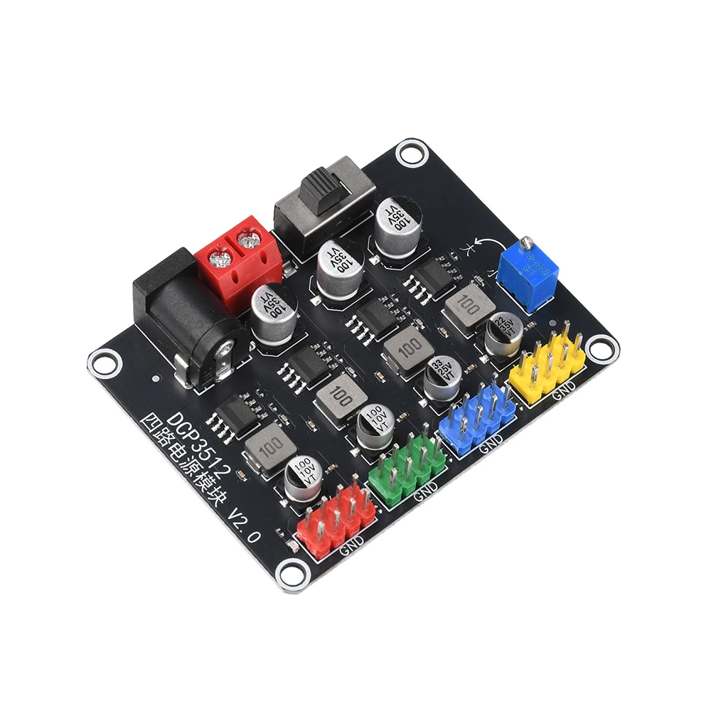 4-Kanal DC-DC Abwärtswandler-Modul 6V-30V auf 0,9V-29,6V Einstellbare Stromversorgung mit unabhängigen Ausgängen für Embedded-Systeme – Detail 7