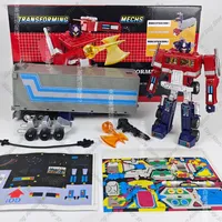 Spot (48 Hours Shipment) KC-01 Retro Engine KC01 Pillar Brother Op G1 Alloy Version Robot Deformed Toys Action Figure Model