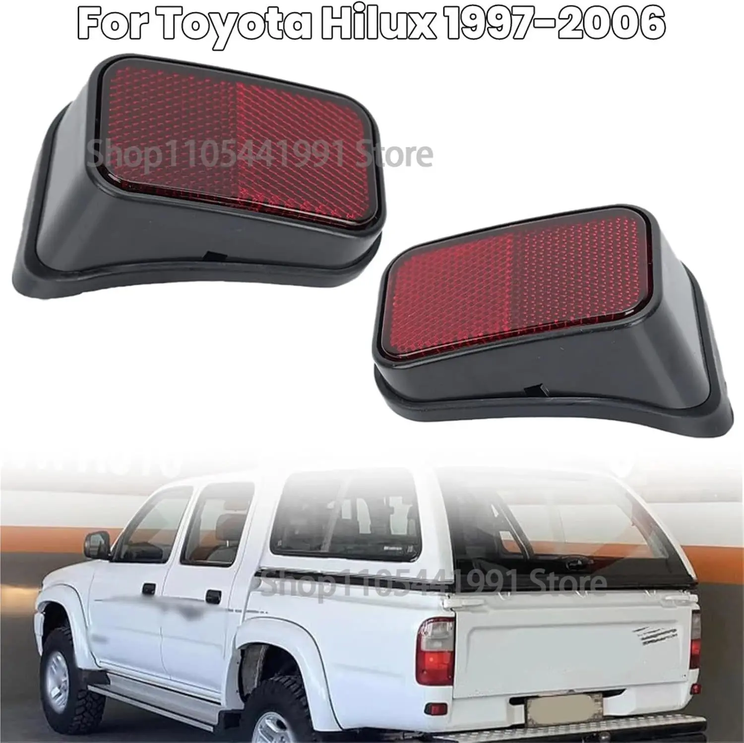 Rear Bumper Reflectors For Toyota Hilux KZN165 1997-2006 81920-35030 81910-35040 Light Tail Lamp(1PAIR)