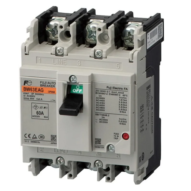 Parts For BW63EAG-3P063 Japan Fuji Circuit Breaker BW63AAG/JAG/SAG/RAG-3P/2P 63A