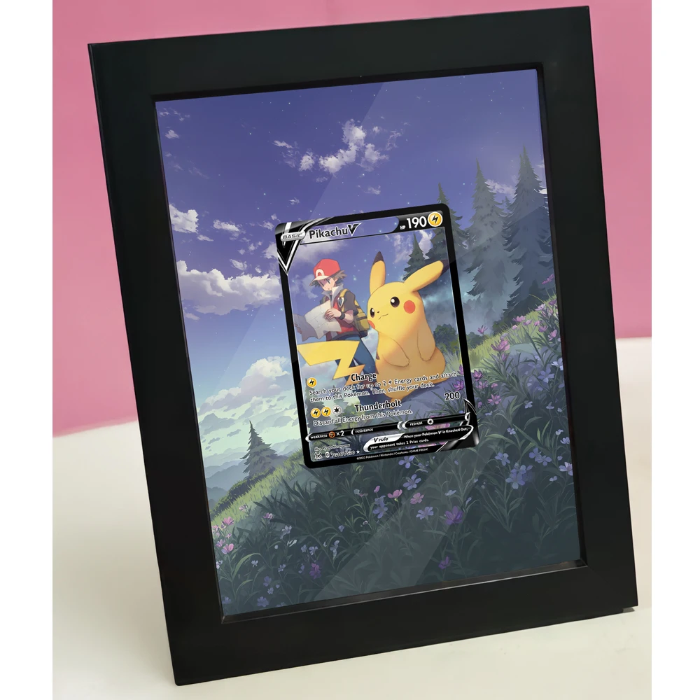 Anime Art Display Game Card Photo Frame for Mewtwo Sneasler Irida Regidrago Rotom Skuntank Garchomp Zekrom Ptcg Storage Box view 3