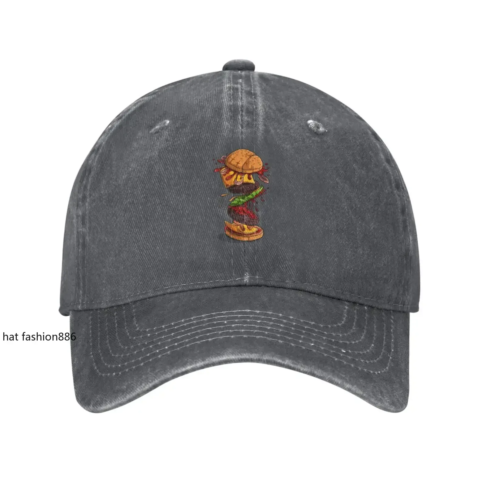 Delicious Hamburgers Baseball Cap for Men Women Vintage Trucker Hat Golf Hats Dad Caps