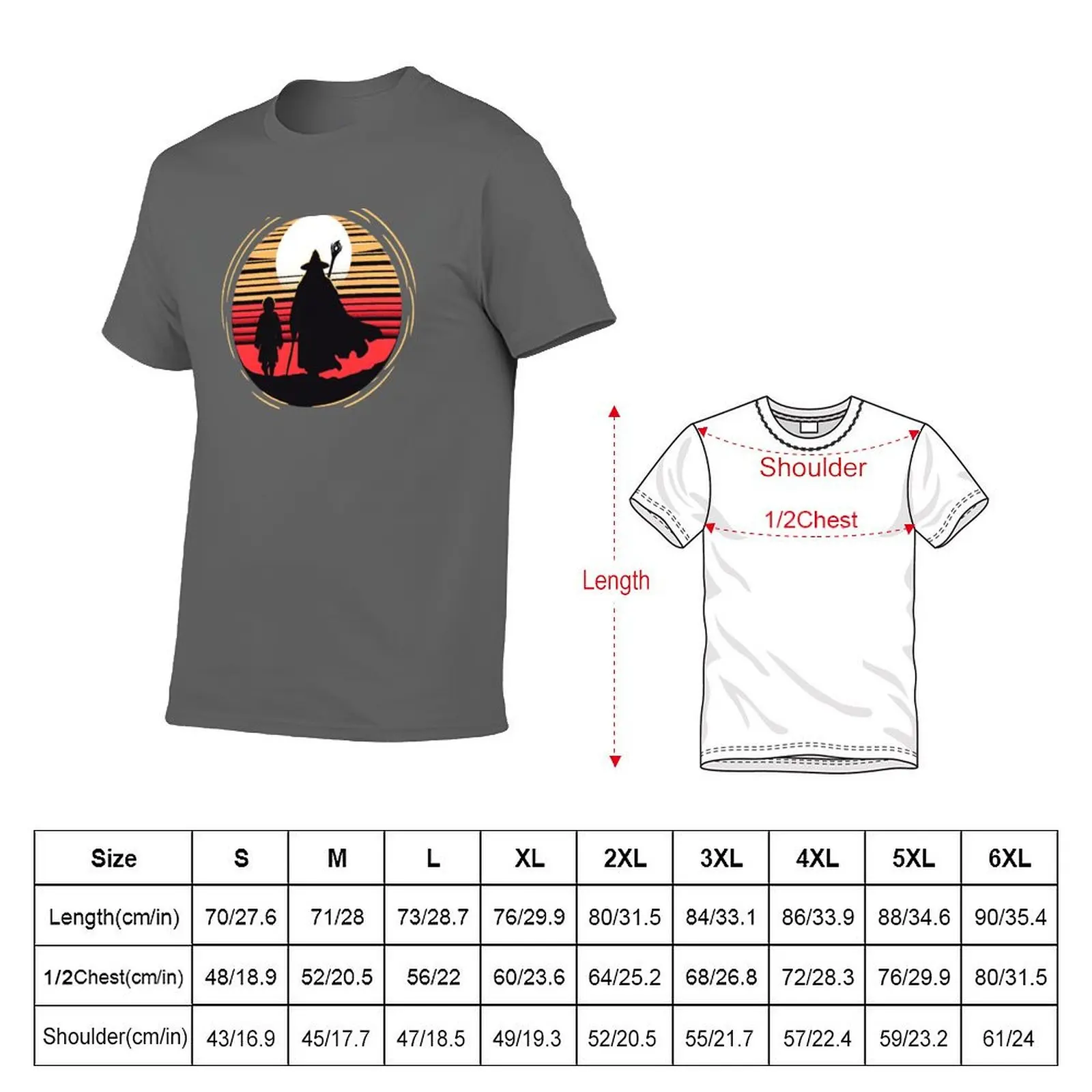 Mystical Sunrise Journey - Fantasy T-Shirt funny t shirts dark humor man t shirt designer anime t shirts oversize T-Shirt