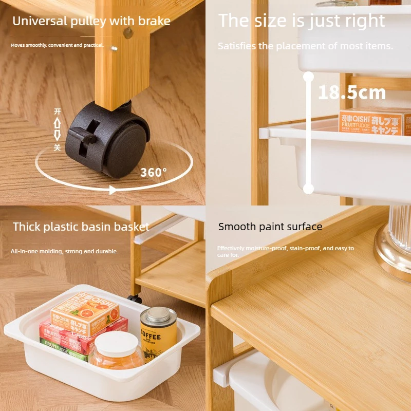 Wielopoziomowy mobilny wózek d – Food Storage Xl recenzja i cena