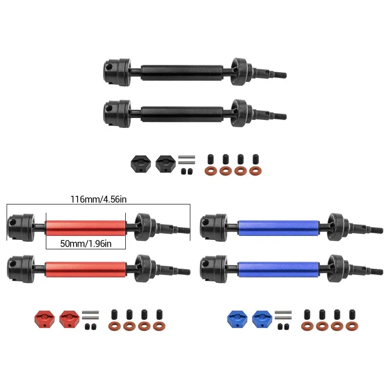 ARRMA 1/10 Scale 2WD Goron (Magic Snake) Rear Drive Shaft W270 - 45# Hardened Steel Head + Aluminum Alloy Tube