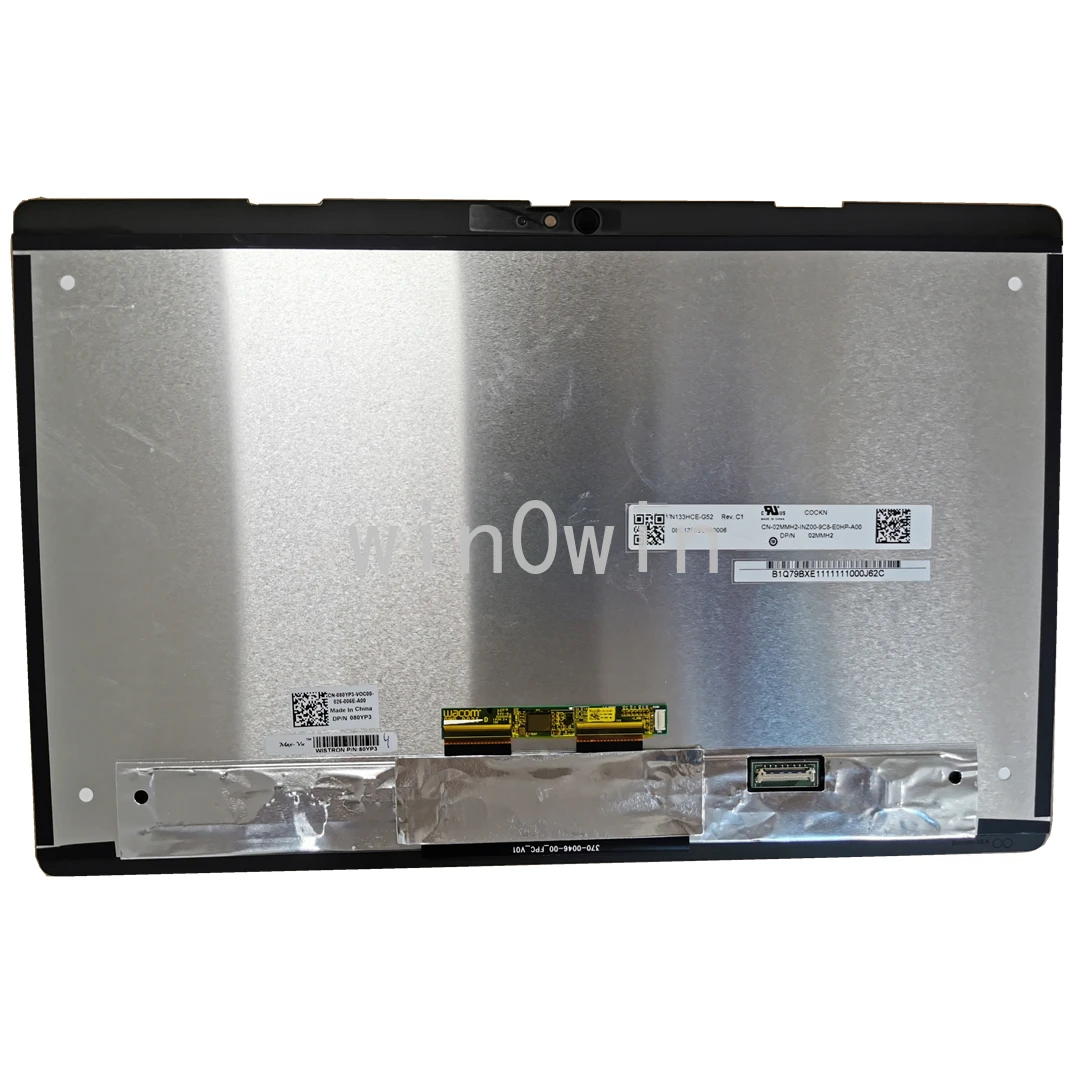 For Dell Latitude E5310 5300 2-In-1 P96G P96G001 DP/N 02MMH2 N133HCE-G52 FHD Laptop LCD LED Touch Screen Digitizer Assembly