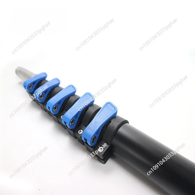 Telescopic Rod Aluminum Square Spring Button Locking Mechanism