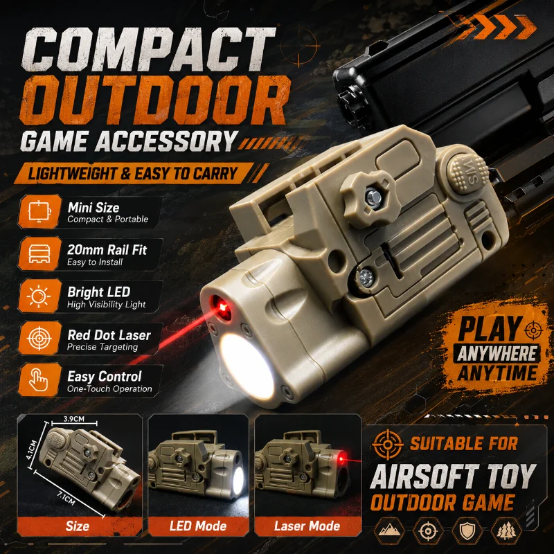 SBAL PL Portable Two Color Aiming Light Red Dot Flash Lamp 20mm Rail Airsoft Hobby Accessories