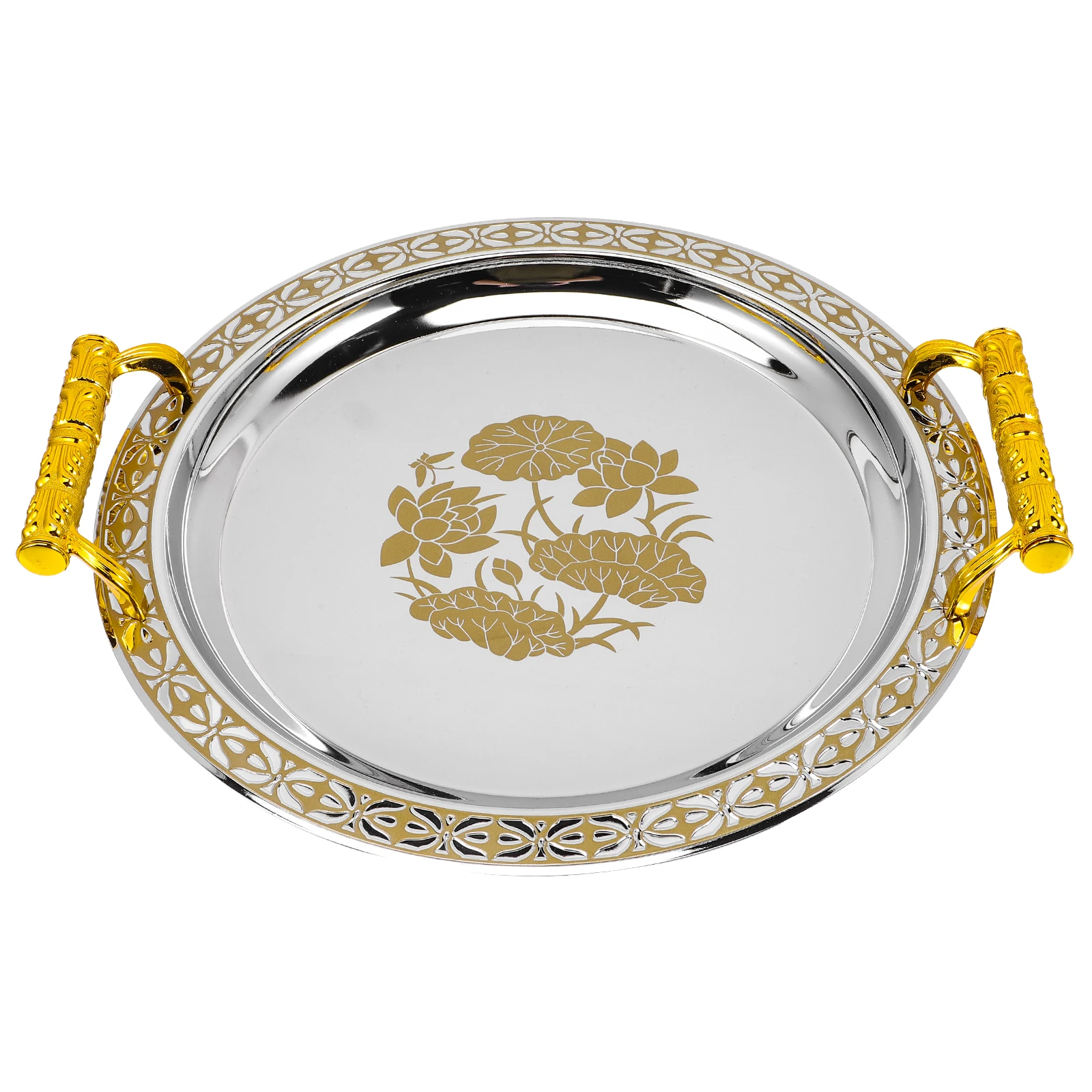 

Round Tray Platters Light Weight Serving Dishes and Trays for Party Dessert Detachable Plate