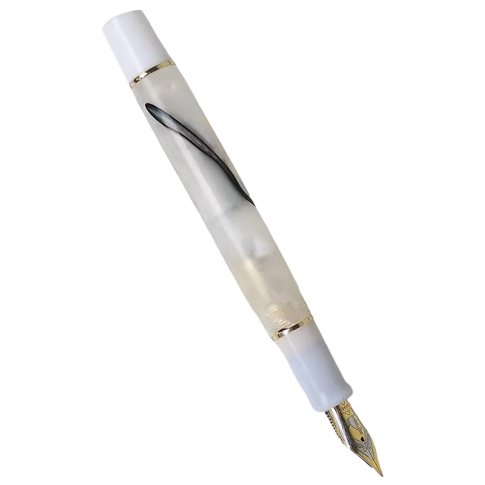 2024 Kaigelu 316 Century Tofu Fountain Pen Screw Cap EF/F/M Iridium Nib Student Office Writing Supplies Stationery Milky White