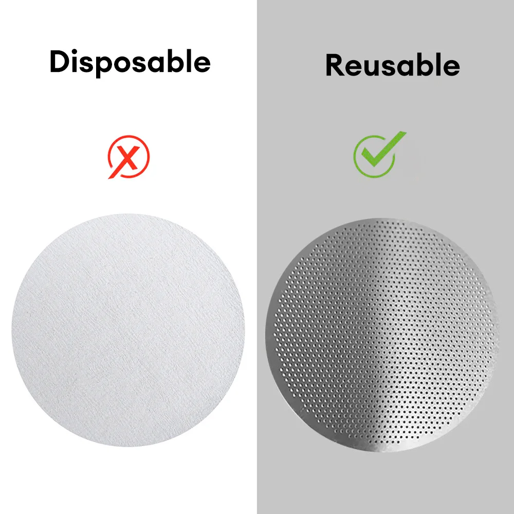 Reusable Coffee Filter Screen 58mm 53mm 51mm Metal For Espresso Coffee Machine Element Screen Heat Resistant Mesh Accessorie