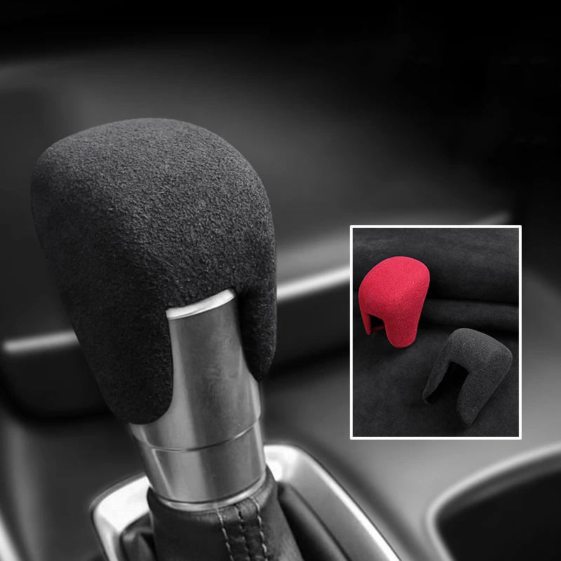 

Alcantara Suede Car Gear Shift Knob Cover Interior Accessories Auto Trim For Honda Accord Inspire fit CRIDER Civic