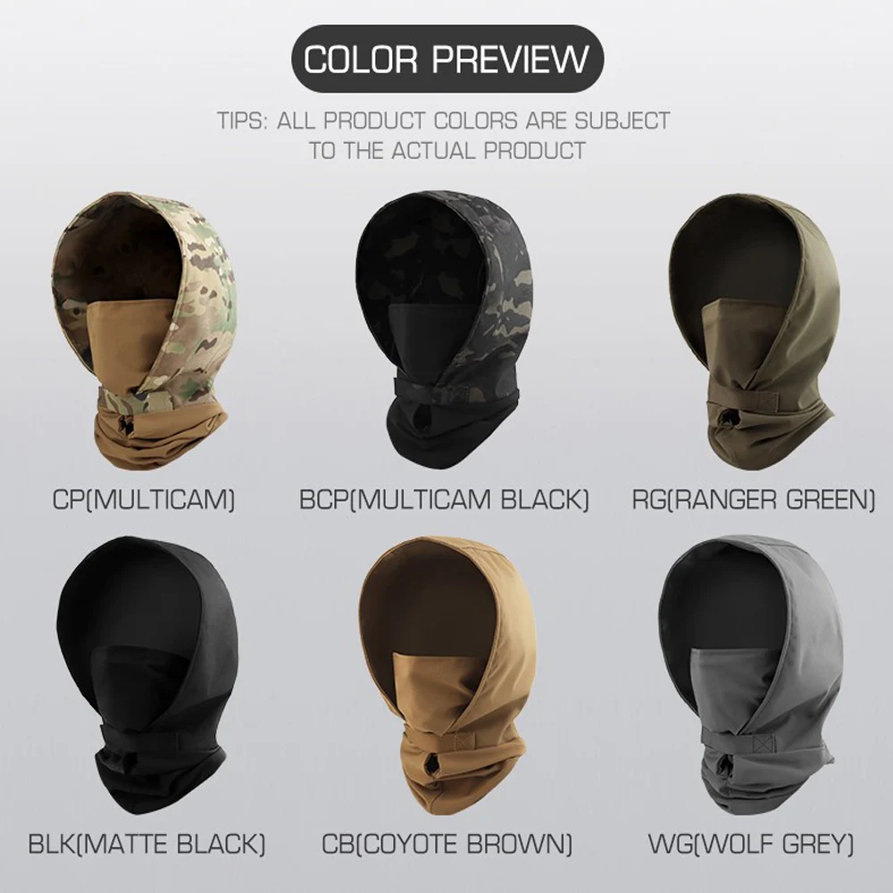 Outdoor Camouflage Full Face Mask Hat Hunting Bicycle Cycling Snow Fishing Camo CP Sun Protection Hood