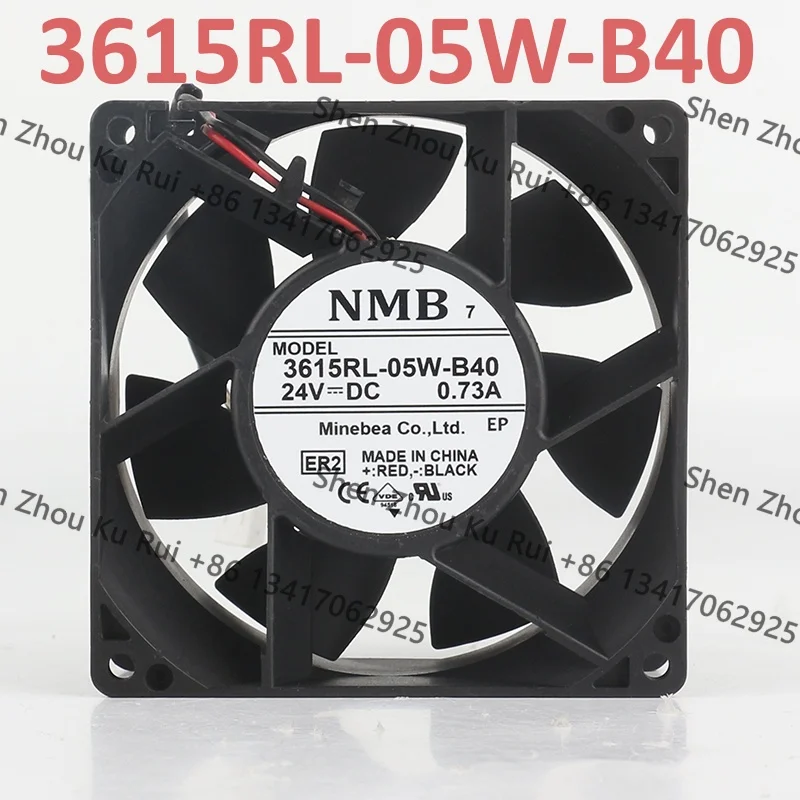 

New original NMB 90X90X38MM 24V 0.73A Inverter Double ball bearing 9CM 2-wire 3615RL-05W-B40 cooling fan