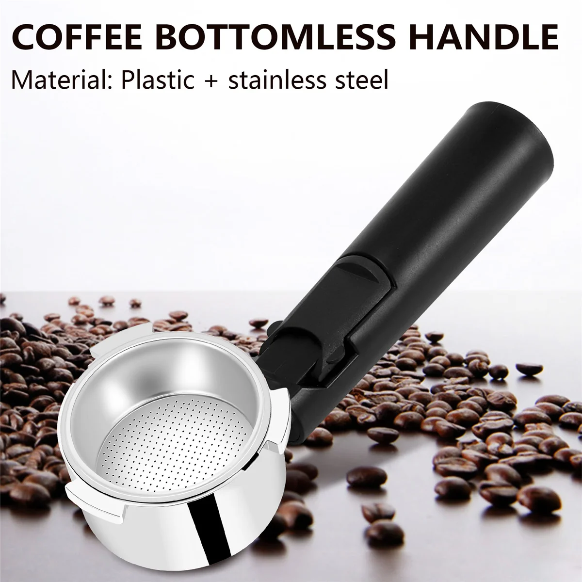 51mm Stainless Steel Bottomless Coffee Portafilter for Professional Coffee Maker Accessory