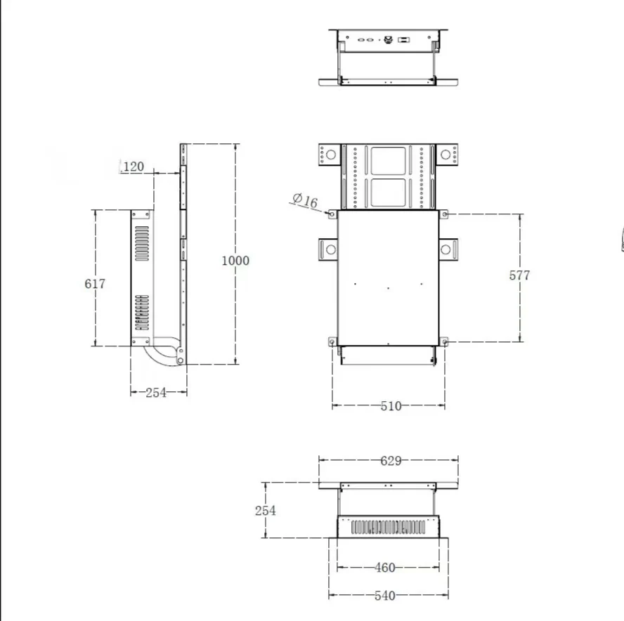Universal 32-65-inch LCD TV Electric Ceiling Mount Rotator Inward-flipping Hidden Ceiling Bracket Remote Control Telescopic D003