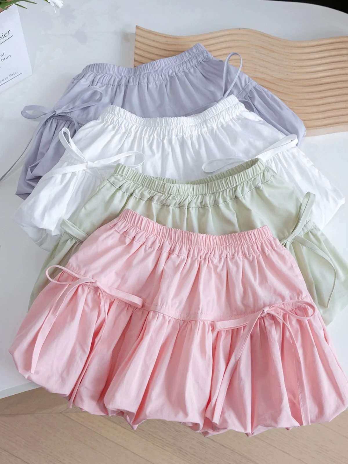 Korean Girls Summer Princess Trendy Flower Bud Short Skirt New Sweet Baby Versatile Skirt Children Clothing