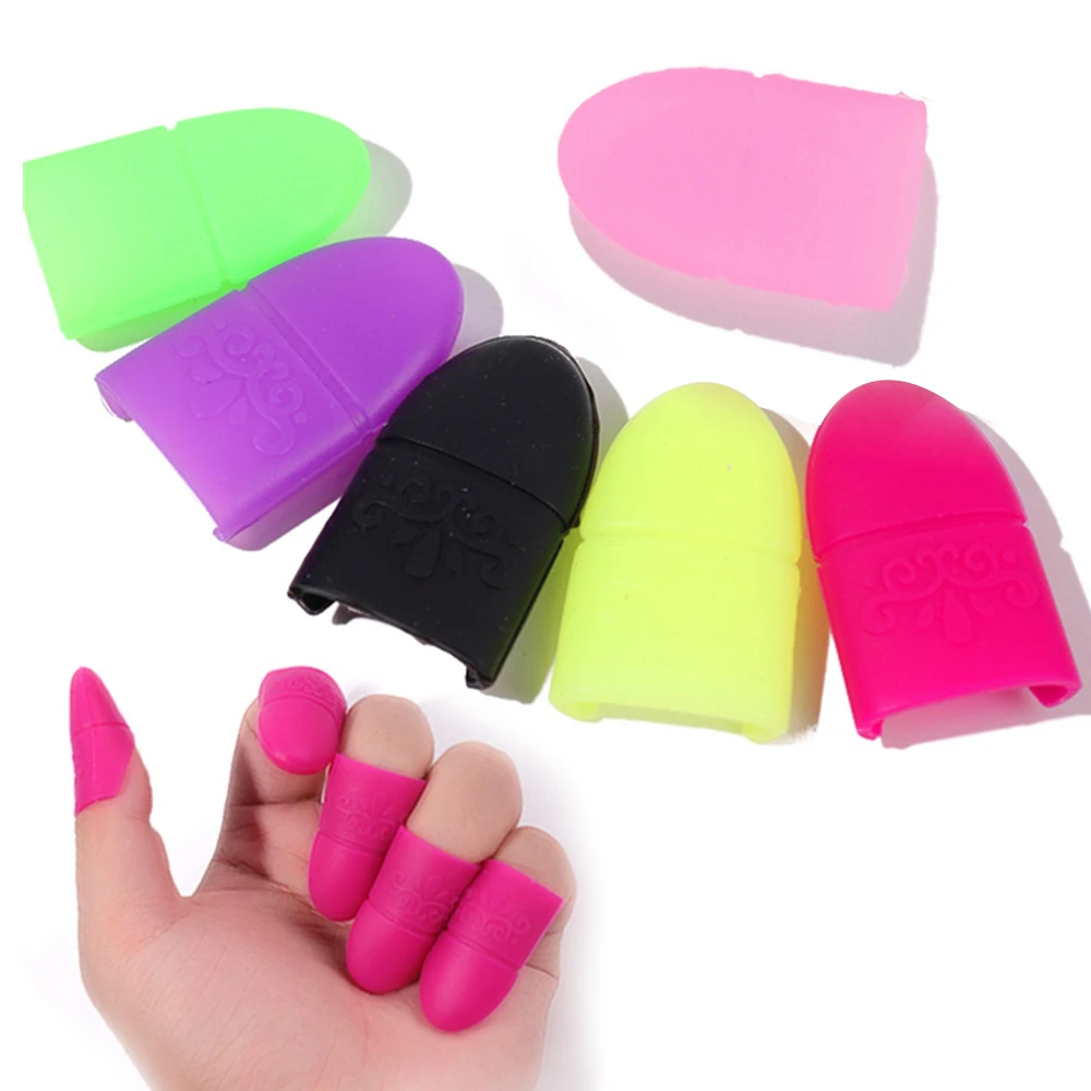 Plástico Nail Art Mergulhe Off Clipes Cap, Gel UV polonês removedor, Envoltório prego Ferramenta Suprimentos, Nail Art Acessórios, 5pcs