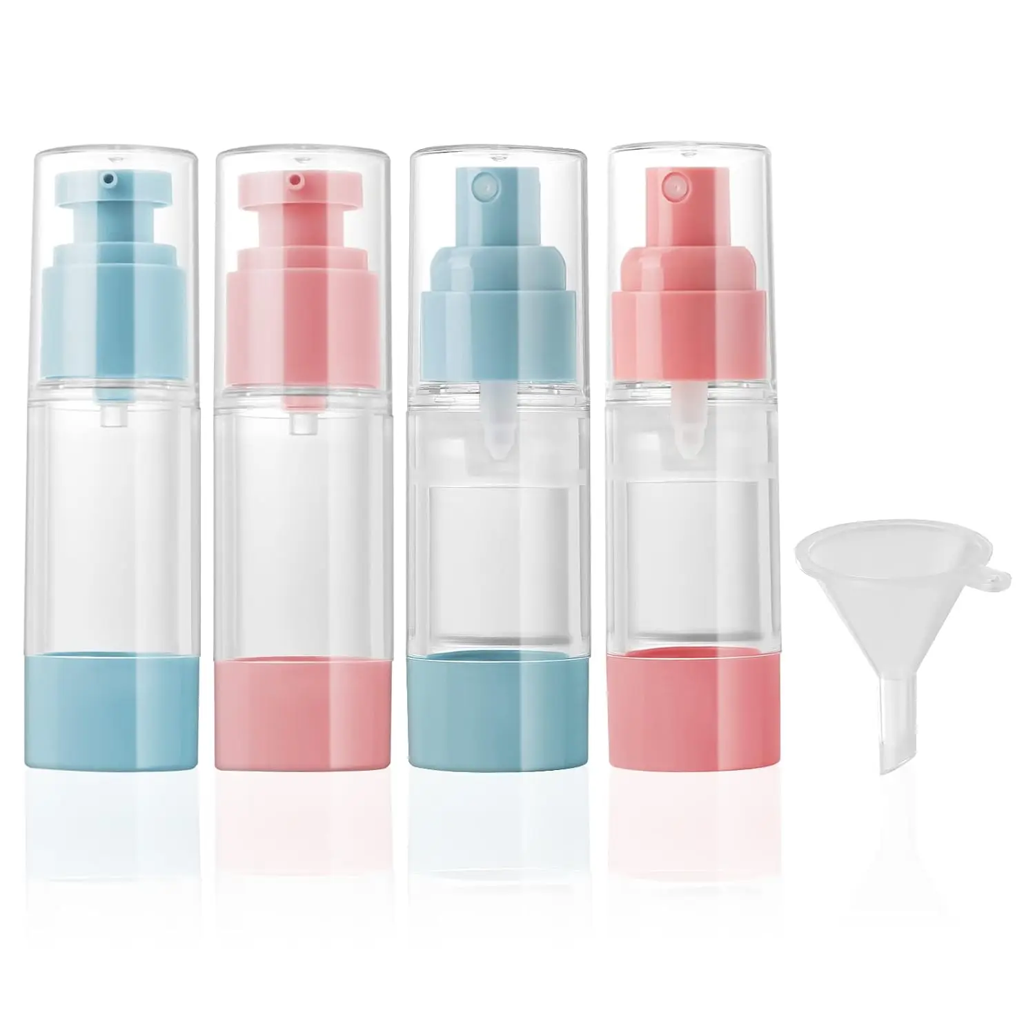 

1PCS Airless Press Type Refillable Bottles Spray Bottle Lotion Cosmetic Dispenser Travel Portable Hydration Bottle