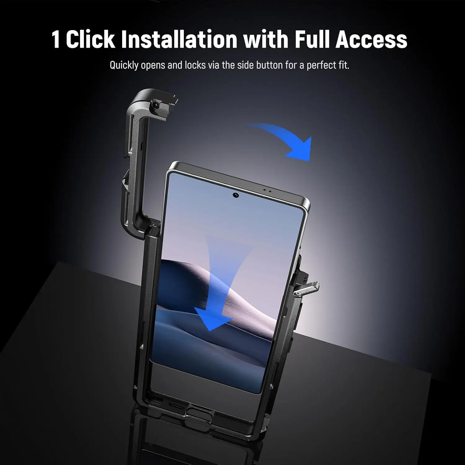 NEEWER Handy-Käfighülle für Samsung Galaxy S25 Ultra, Video-Rig-Handystabilisator mit 67-mm-Filteradapter, 17-mm-Objektivrückplatte – Detail 6