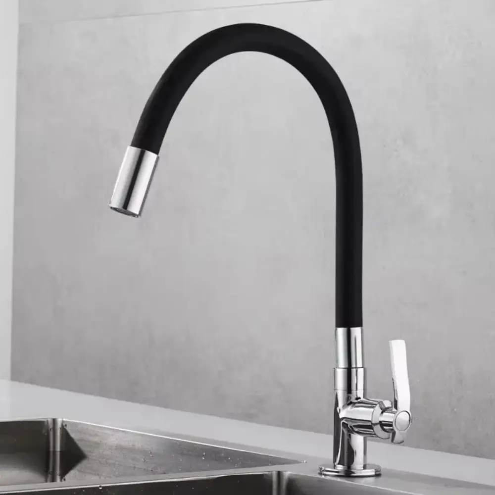 

Gear Single Cold Mop Sink Faucet Extended Rotatable All Copper Faucet Universal Multi-Function Water Tap Wall-Mounted