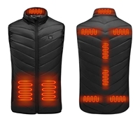 Men USB Infrared Heating Areas Vest Jacket Men Winter Electric Heated Vest Waistcoat For Sports Hiking Oversized M-5XL