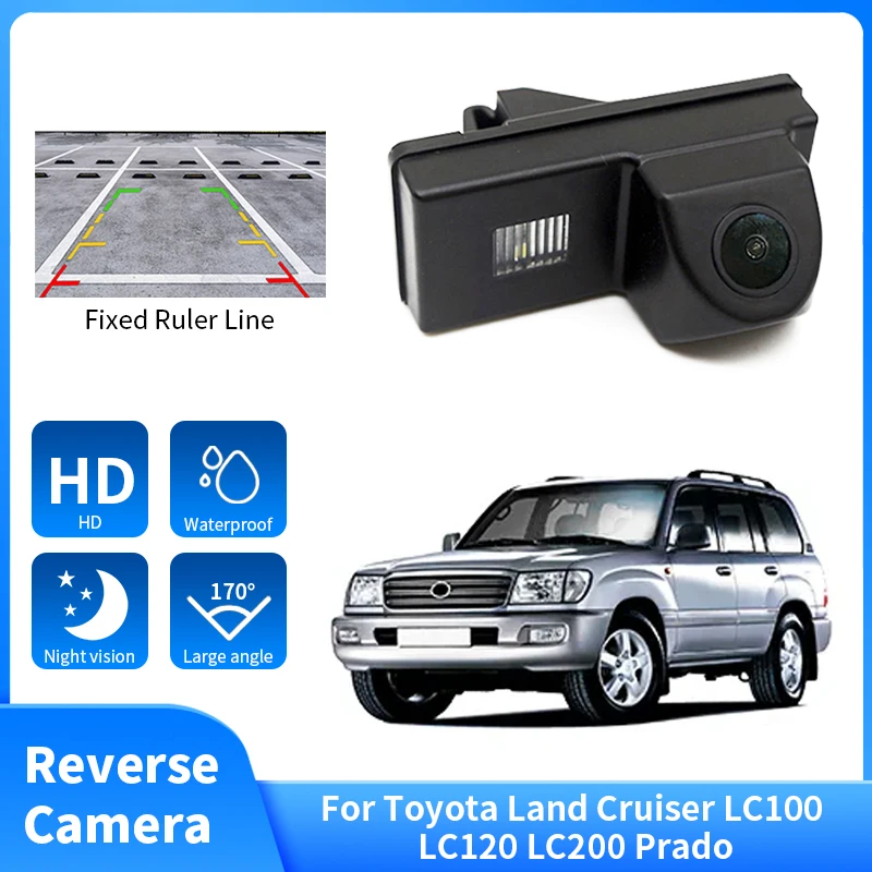 170 Degree Wide Angle Rear View Reverse Camera for Toyota Land Cruiser LC100 LC120 LC200 Prado HD Waterproof Night Vision