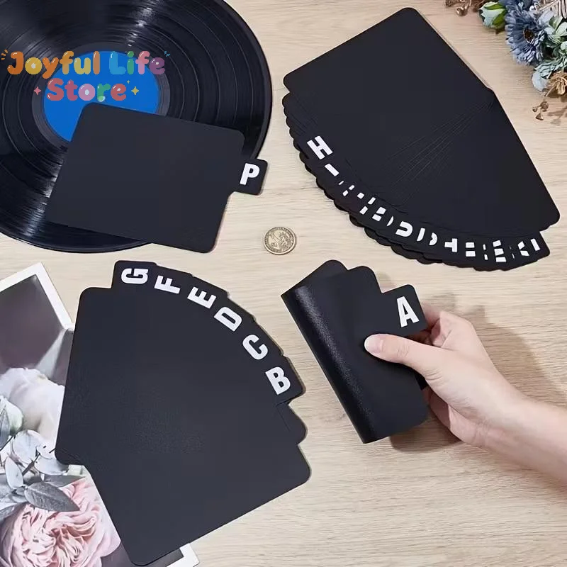 Hot  26pcs CD/DVD/Vinyl Record Organizer Dividers A-Z Alphabet File Storage Separator For Music Albums Office Home Space-Saving