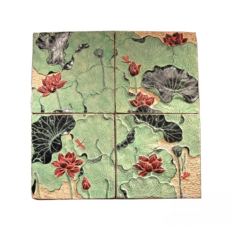 

Modern creative home Chinese imitation retro resin pendant pendant decoration three-dimensional relief engraved mural mural