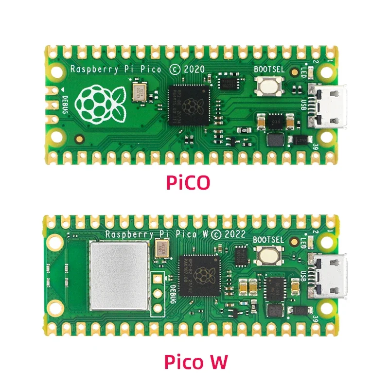 Original Raspberry Pi Pico RP2040 Microcontroller Dual-Core Cortex Chip M0 Low-Power Optional Case Soldered GPIO for Pico