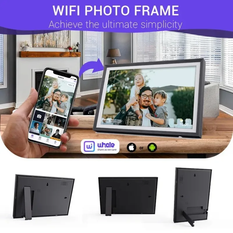 Cross-border new explosion 10.1 inch Uhale smart cloud photo frame digital photo frame WiFi mobile phone picture transfer touch