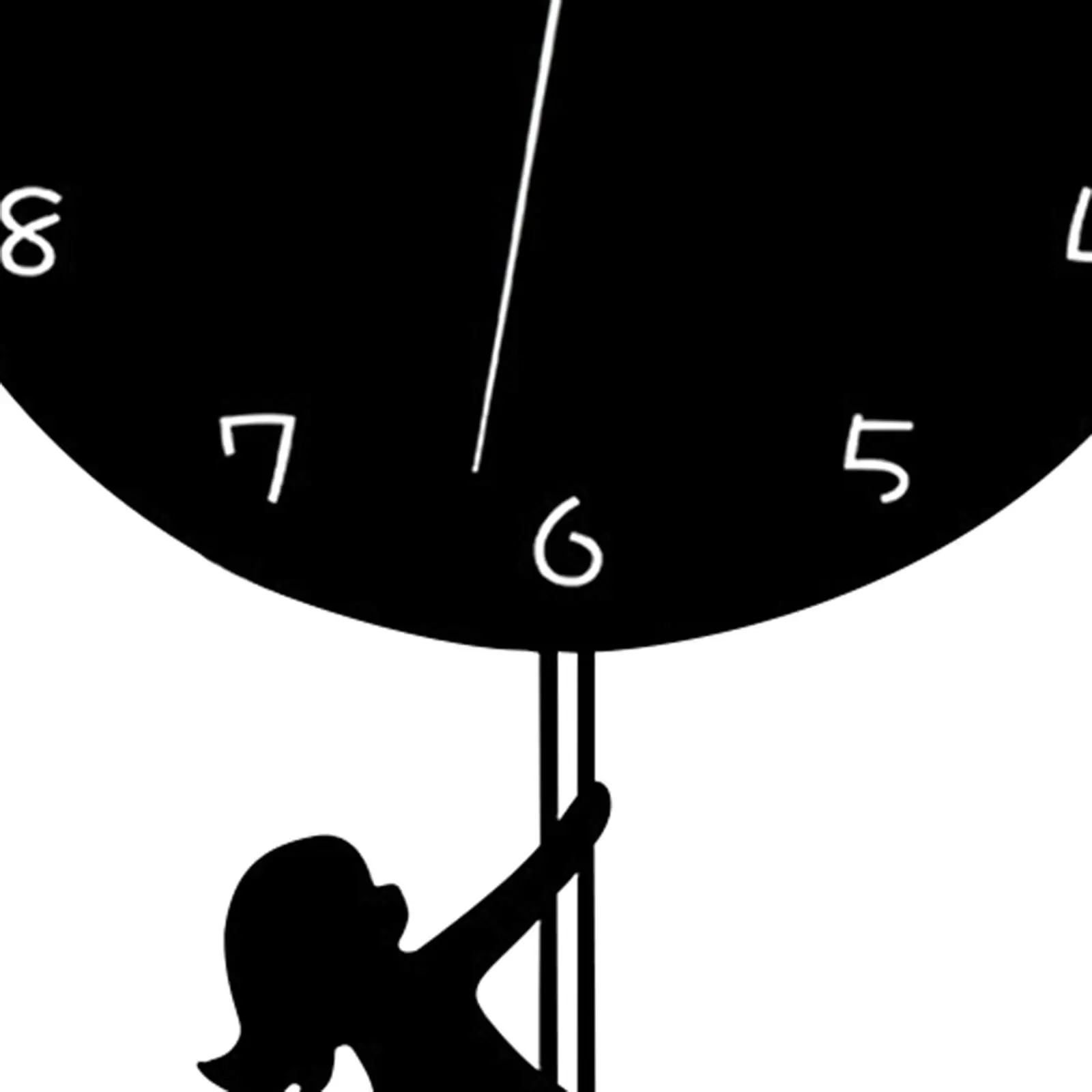 Wall Clock Arabic Numbers Acrylic Mute Fashion Creative Art Wall Hanging Clock for Bedroom Hotel Dining Room Home Decoration