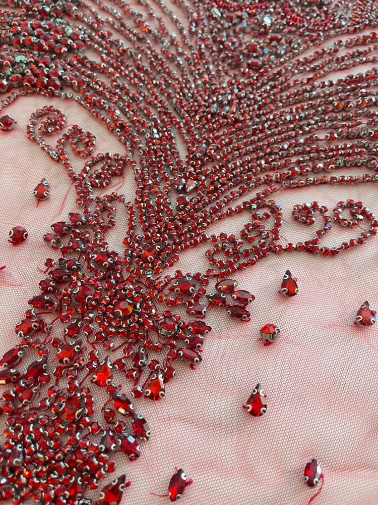 

Customized African Pink Ruffles Prom Dress Crystal Beads Mermaid Party Gown Black Girls Vestidos De Festa