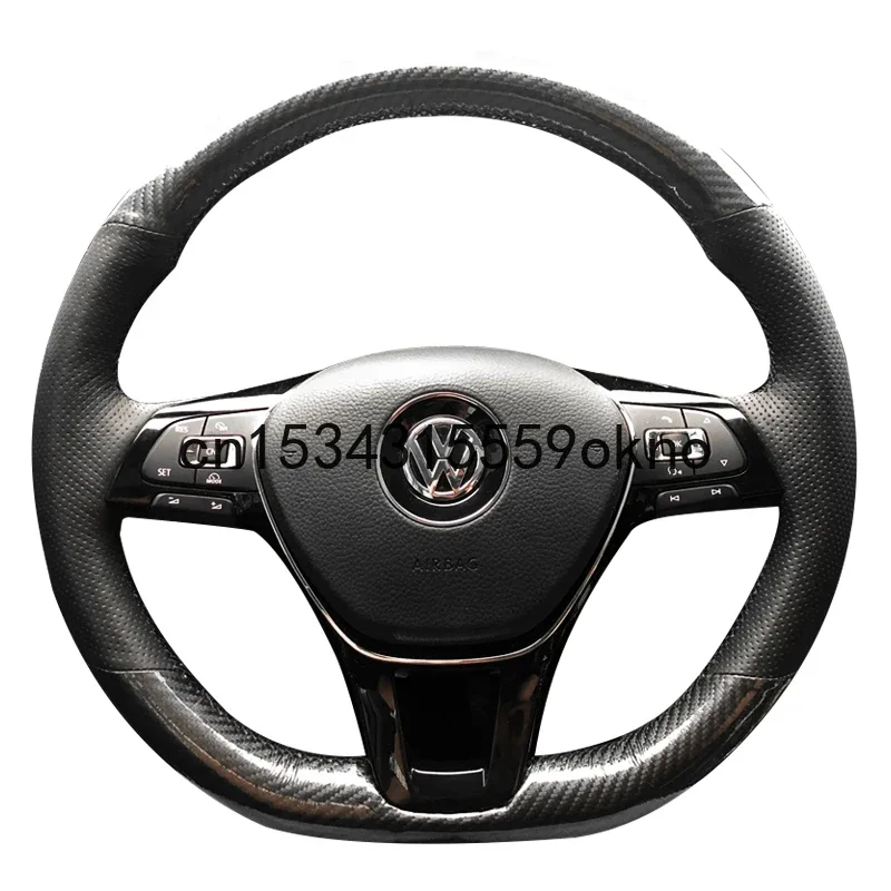 

Для Volkswagen Tiguan Polo Bora Golf 7 ручная сшивка анти-скольжения Топ оплетка руля «сделай сам» чехол