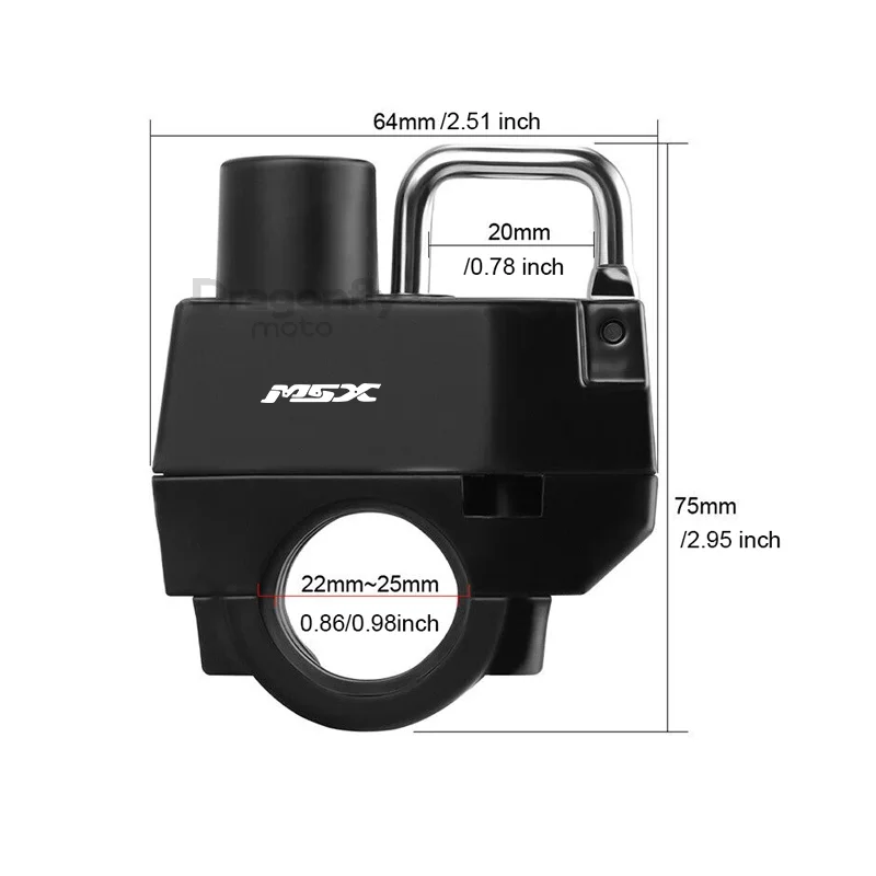 For Honda Grom125 MSX125 MSX125SF Grom 125 MSX 125 125SF Motorcycle Supplies Helmet Lock Anti-theft Locker Locking Device